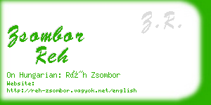 zsombor reh business card